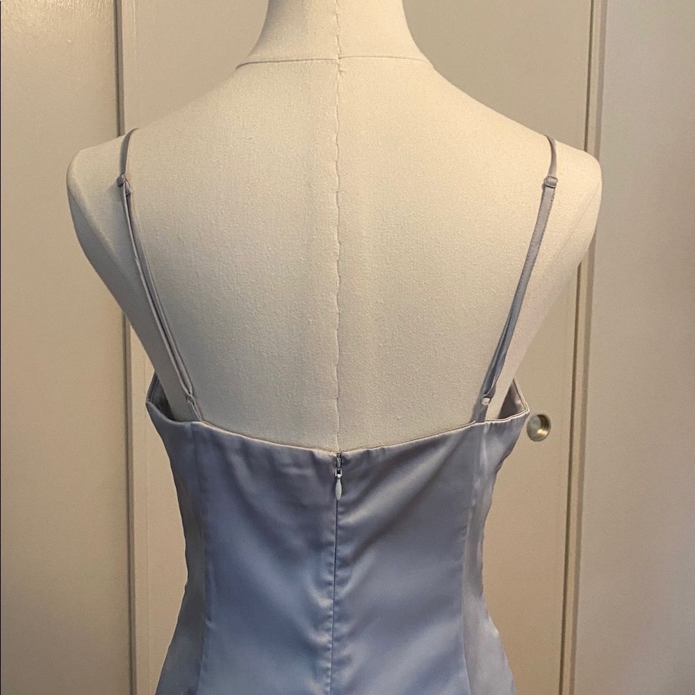 Sunday Best Shimmer Satin Squareneck Micro Dress Size 6 - Picture 9 of 16